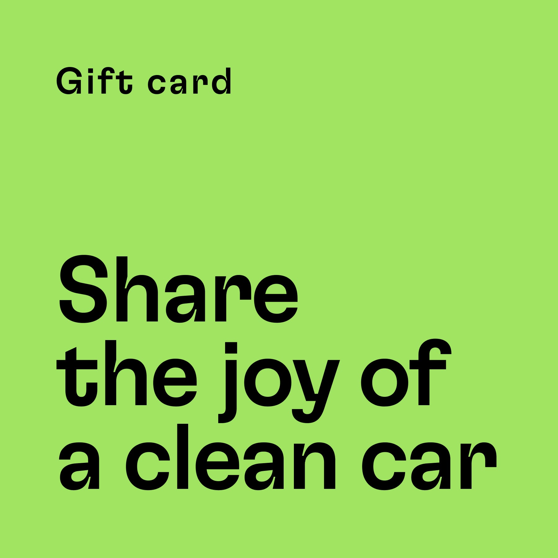 Car Detailing Gift Cards